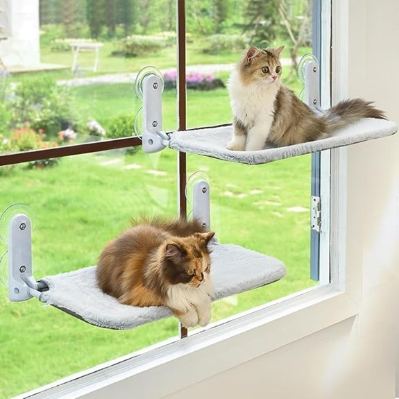 Cordless Foldable Cat Window Hammock Bed (2-Pack)