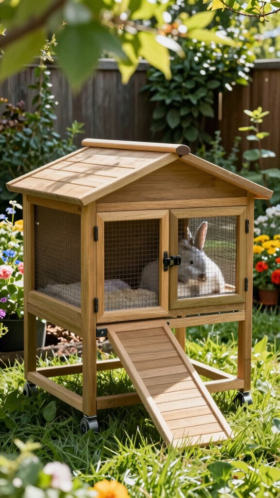 portable rabbit hutch solution