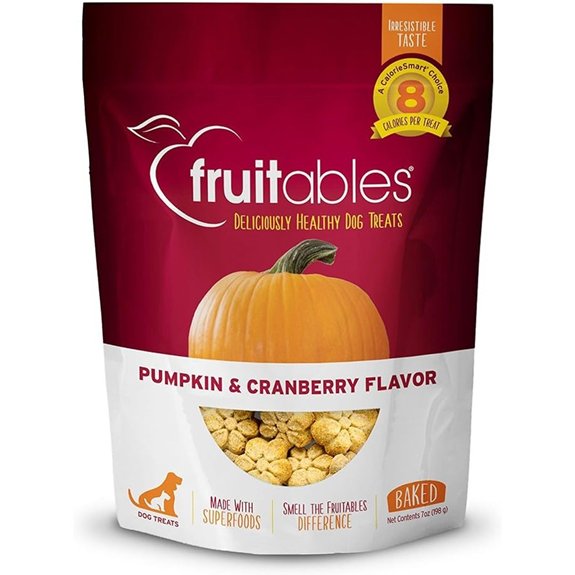 Fruitables Pumpkin & Cranberry Baked Dog Treats (7oz)