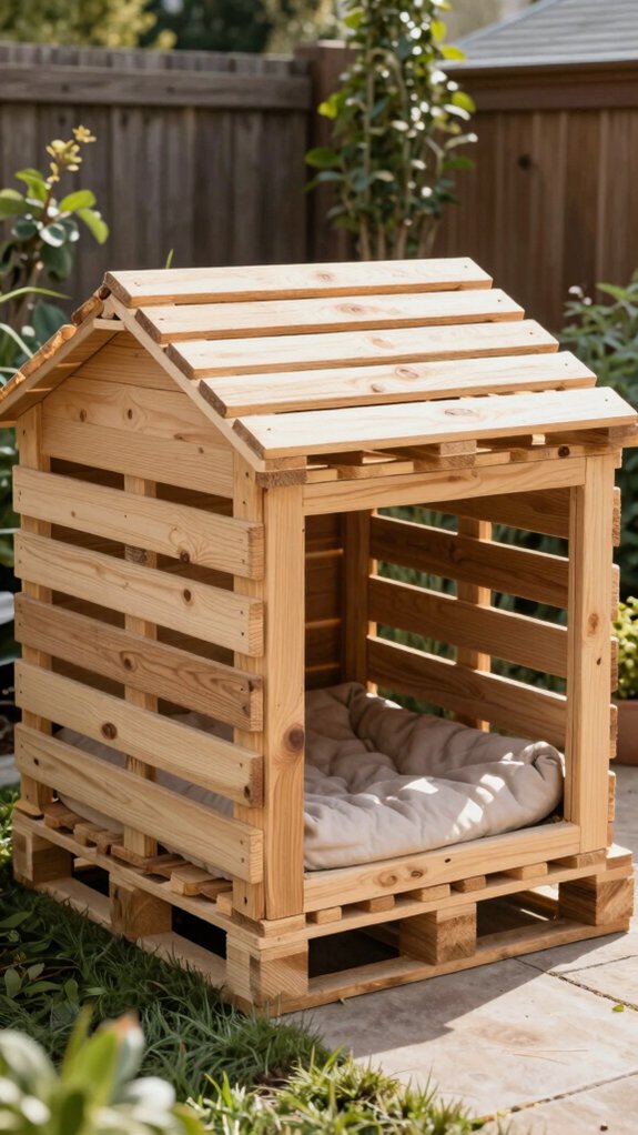 repurposed pallets for kennel