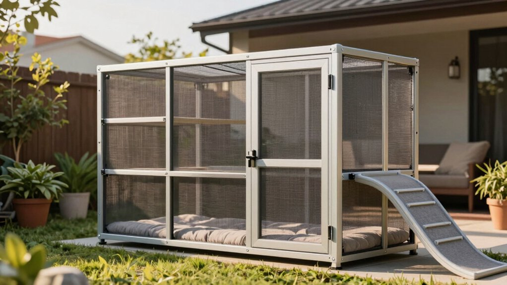 safe and spacious enclosure