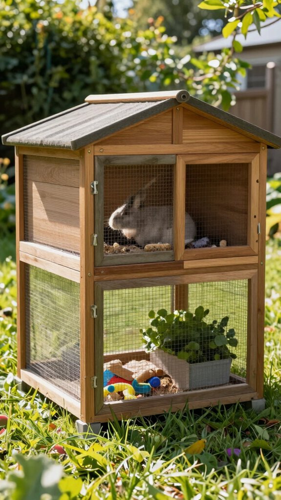 safe ventilated rabbit housing