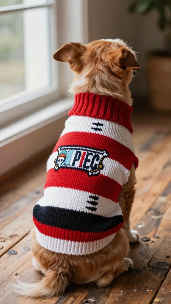 seamless one piece dog sweater