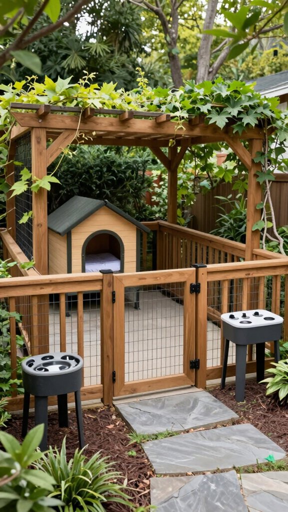 secure outdoor dog kennel
