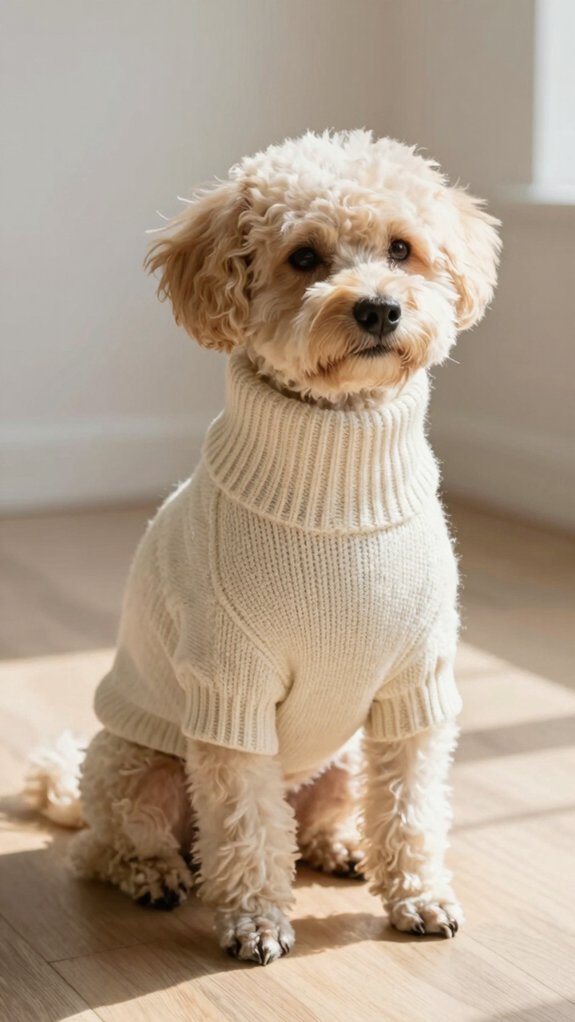 simple stockinette dog sweater