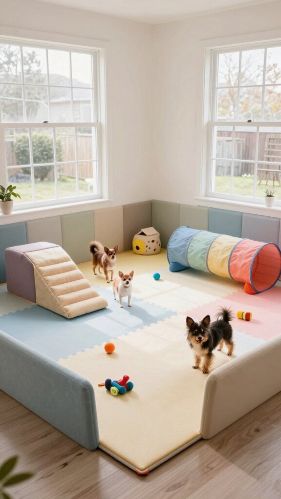 small dog play area