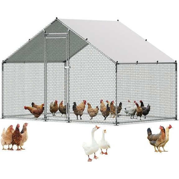 VEVOR Large Walk-In Chicken Coop with Run
