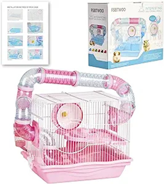 Wire Hamster & Small Pet Cage with Large Space
