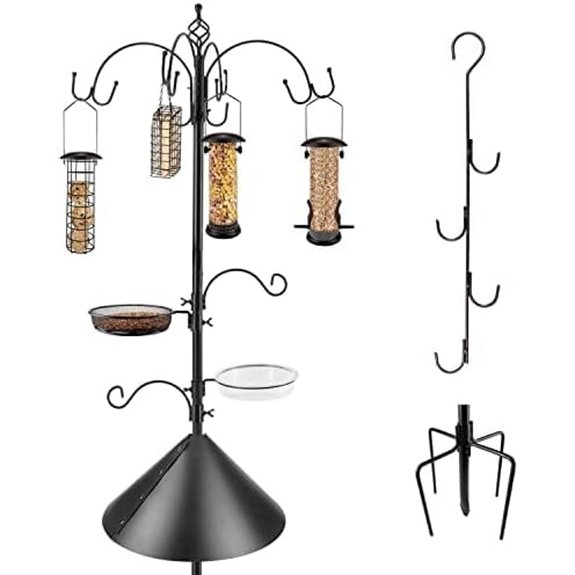 Bird Feeding Station Kit with Squirrel Baffle