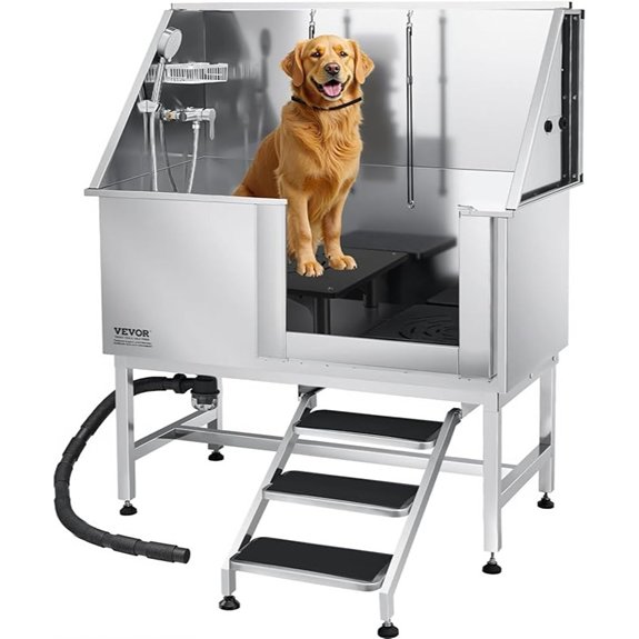 VEVOR Stainless Steel Dog Washing Station (Right Door)
