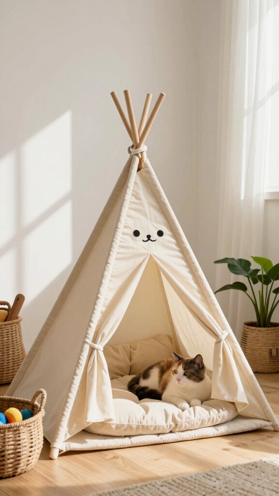 stylish cozy cat hideaway