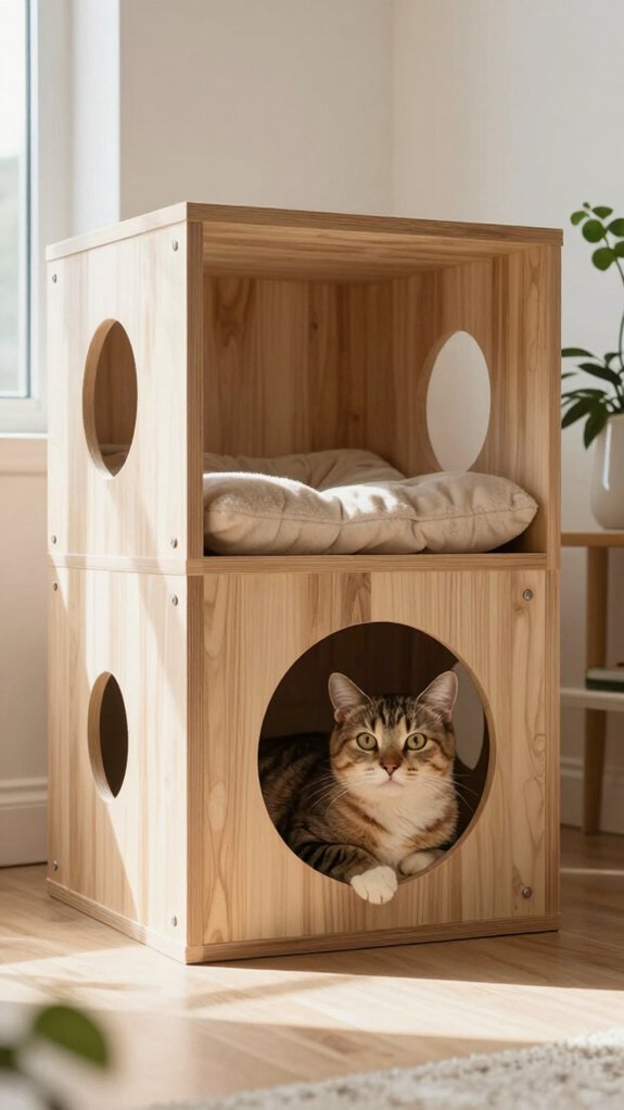 stylish functional cat house