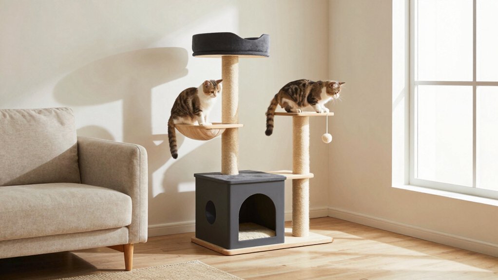stylish modern cat trees