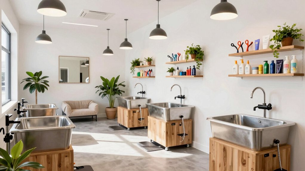 stylish pet grooming salons