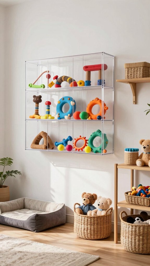 stylish pet toy storage