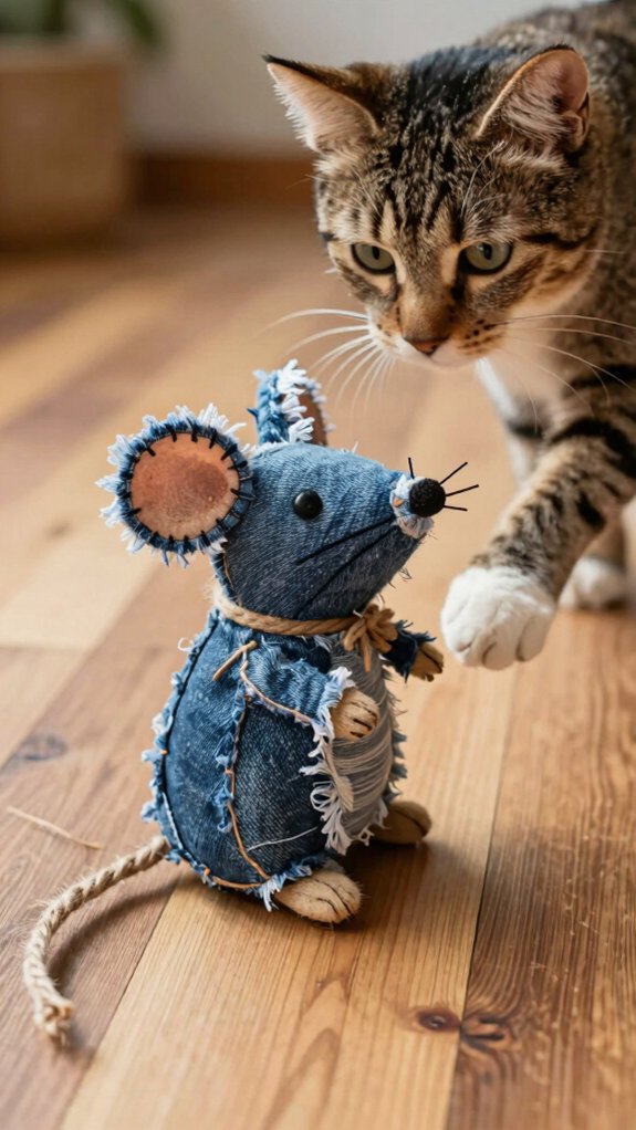 sustainable denim cat toys