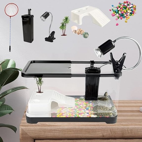 Turtle Tank Starter Kit with Filter & UV Lamp