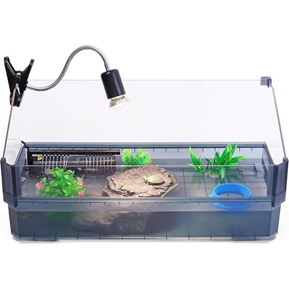 Large Turtle Tank Starter Kit with Filter and UVB