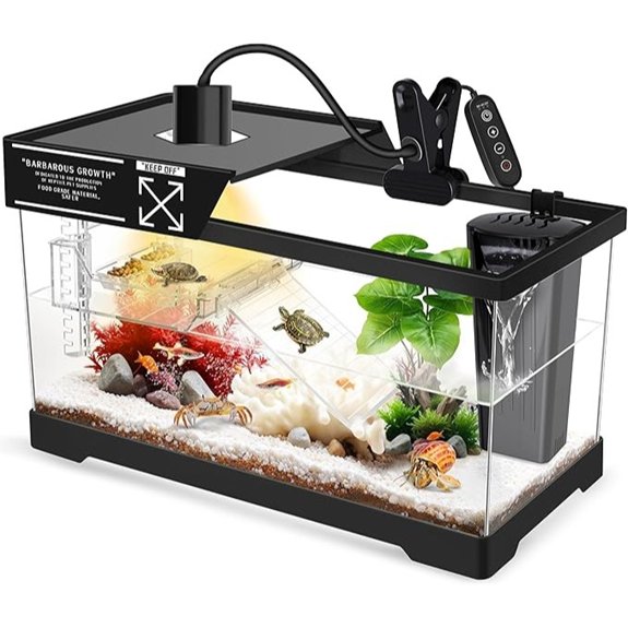 GOZILLA Turtle Tank Starter Kit with Lamp & Filter