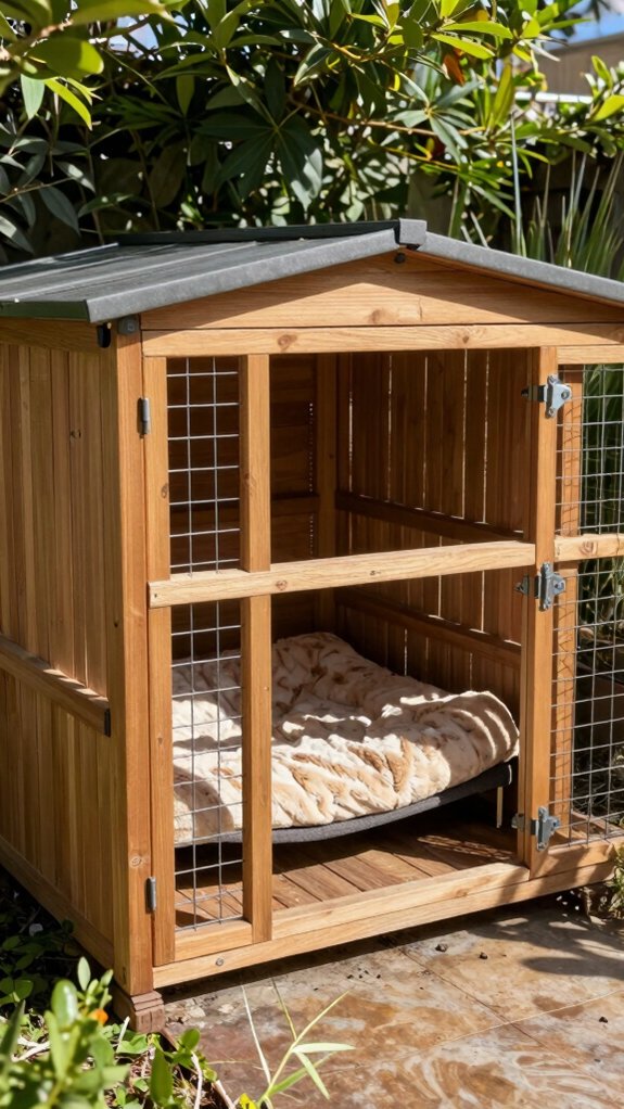 ventilated outdoor dog kennel
