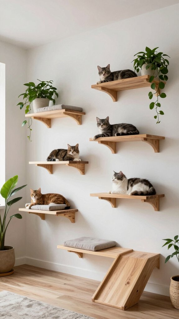 vertical climbing cat perches