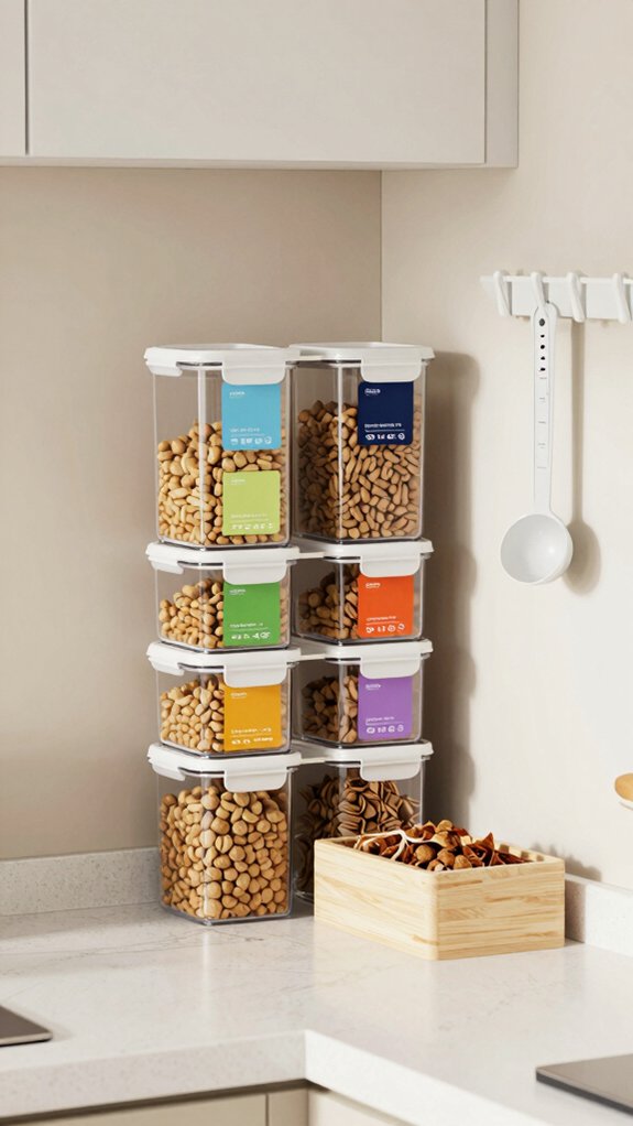 vertical storage for pet food