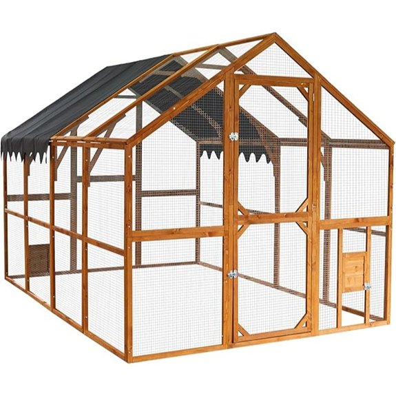 Endark 110 Walk-in Chicken Coop Enclosure (Brown)