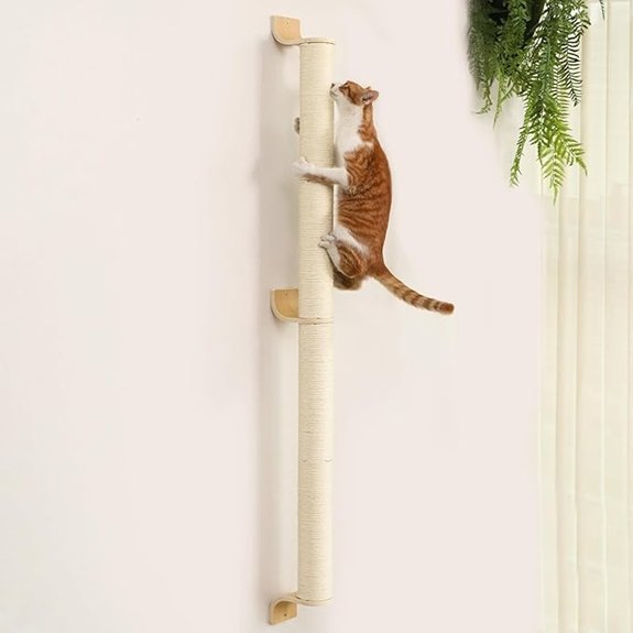 FUKUMARU 60 Wall-Mounted Sisal Cat Scratcher Tree