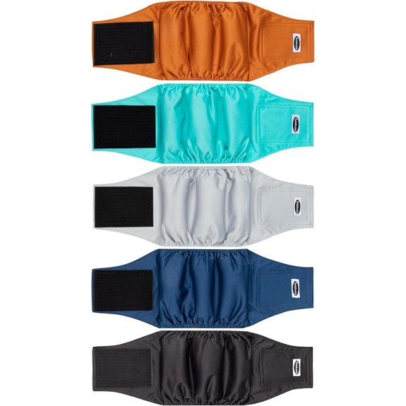Male Dog Diapers Washable Reusable Belly Bands (5 Pack)
