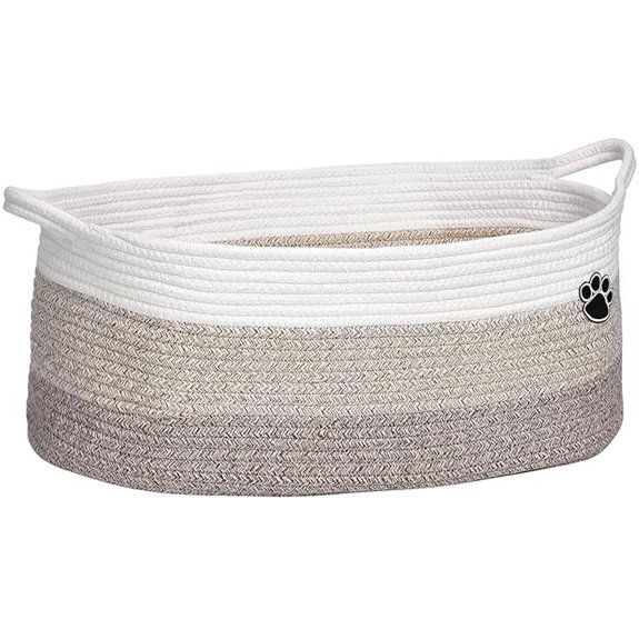 Woven Rope Dog Toy Basket (30L)