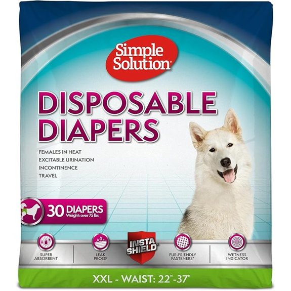 Simple Solution Female Dog Diapers XXL 30ct