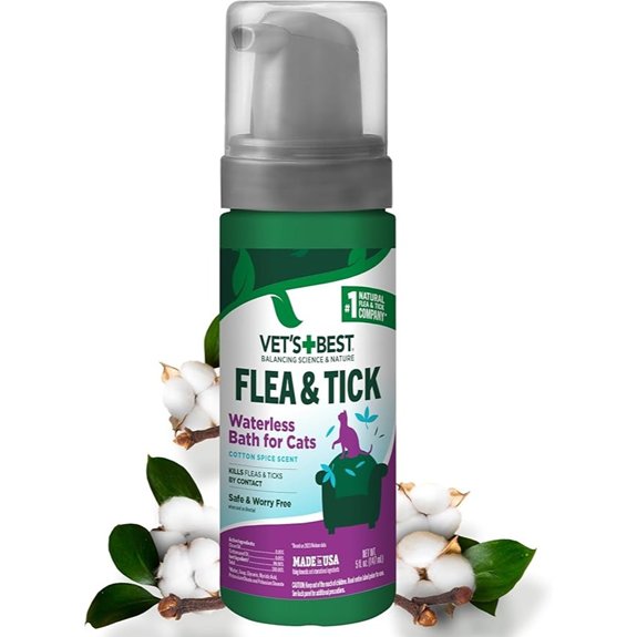 Vet's Best Waterless Flea & Tick Shampoo for Cats