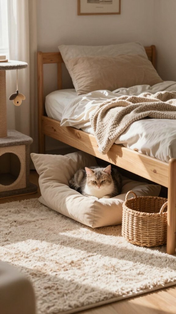 cozy clean under bed retreat
