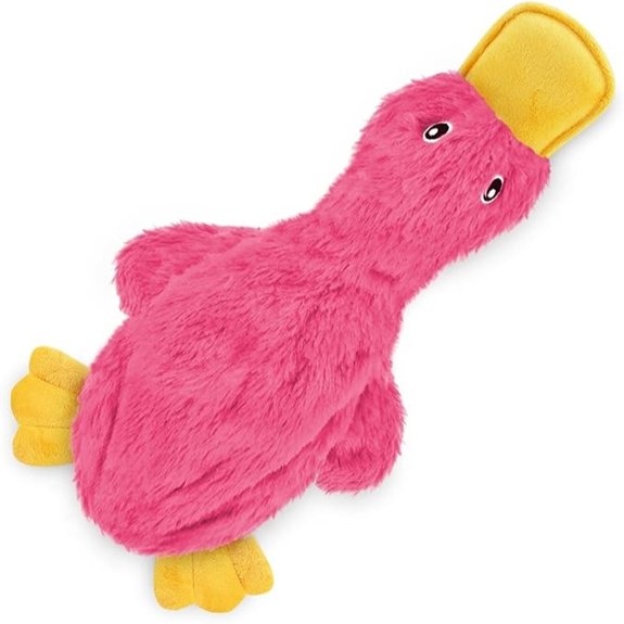 Best Pet Supplies Crinkle Duck Squeaky Dog Toy