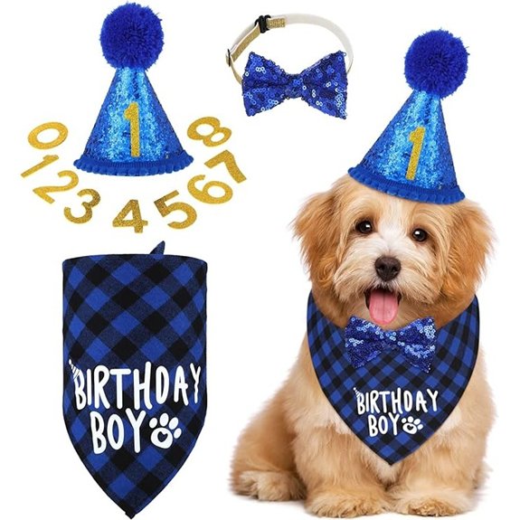 Weewooday Dog Birthday Party Supplies (Medium)