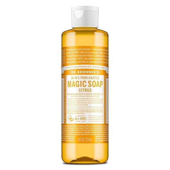 Dr. Bronner's Citrus Pure-Castile Liquid Soap (8oz)