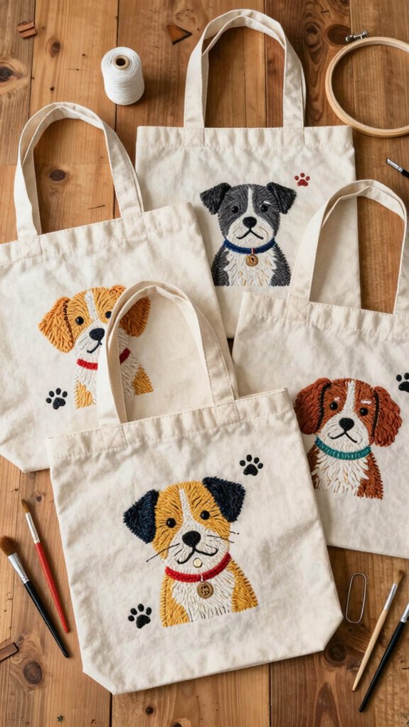 eco friendly personalized dog totes