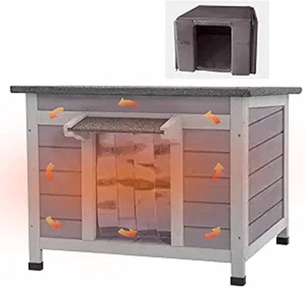 Insulated Weatherproof Outdoor Shelter for Feral Cats