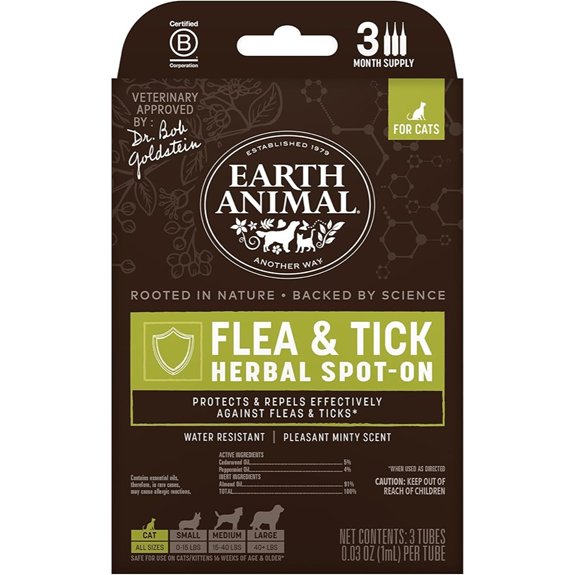 Earth Animal Apothecary Herbal Flea & Tick Spot-On for Cats