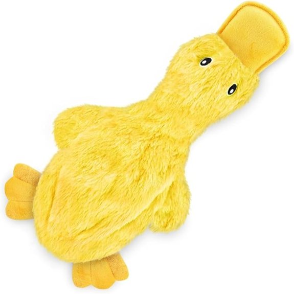 Best Pet Supplies Crinkle Squeaky Duck Dog Toy Large