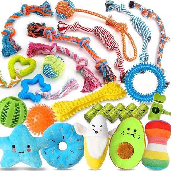 Zeaxuie 25-Pack Luxury Puppy Chew Toys Set