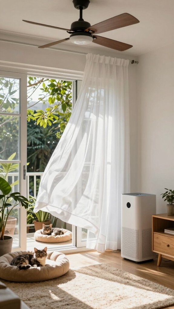 maintain comfortable air circulation