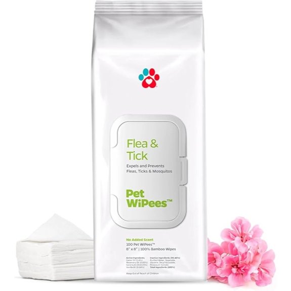 Flea & Tick Pet WiPees – Natural Preventive Wipes