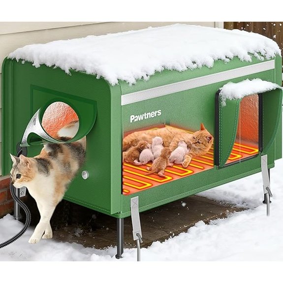 Pawtners Heated Outdoor Insulated Cat House (XL)