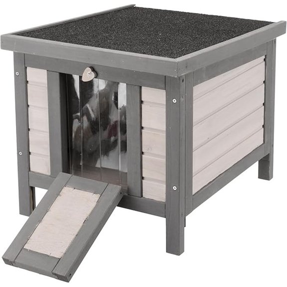 TRIXIE Insulated Outdoor Cat House Gray Pine