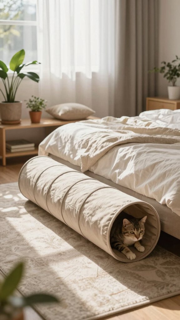 playful cat tunnel design