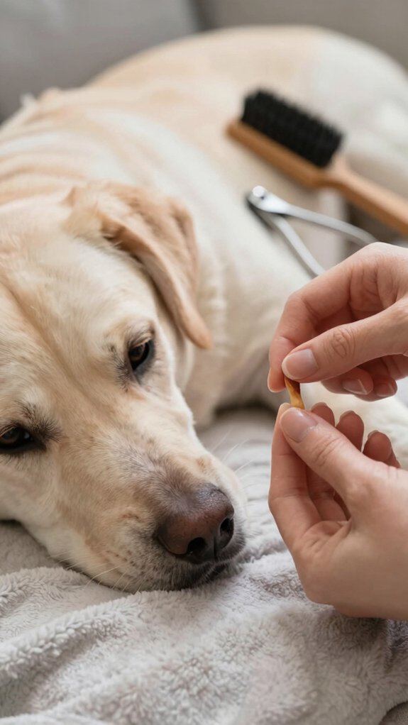 positive reinforcement for grooming