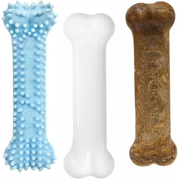 Nylabone Puppy Starter Kit Chew Toys (3-Pack)
