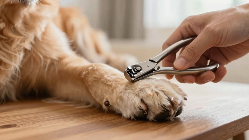 safely trimming dog nails