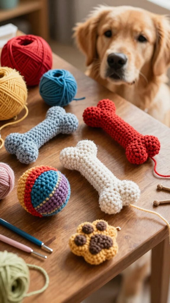 small breed crochet dog toys